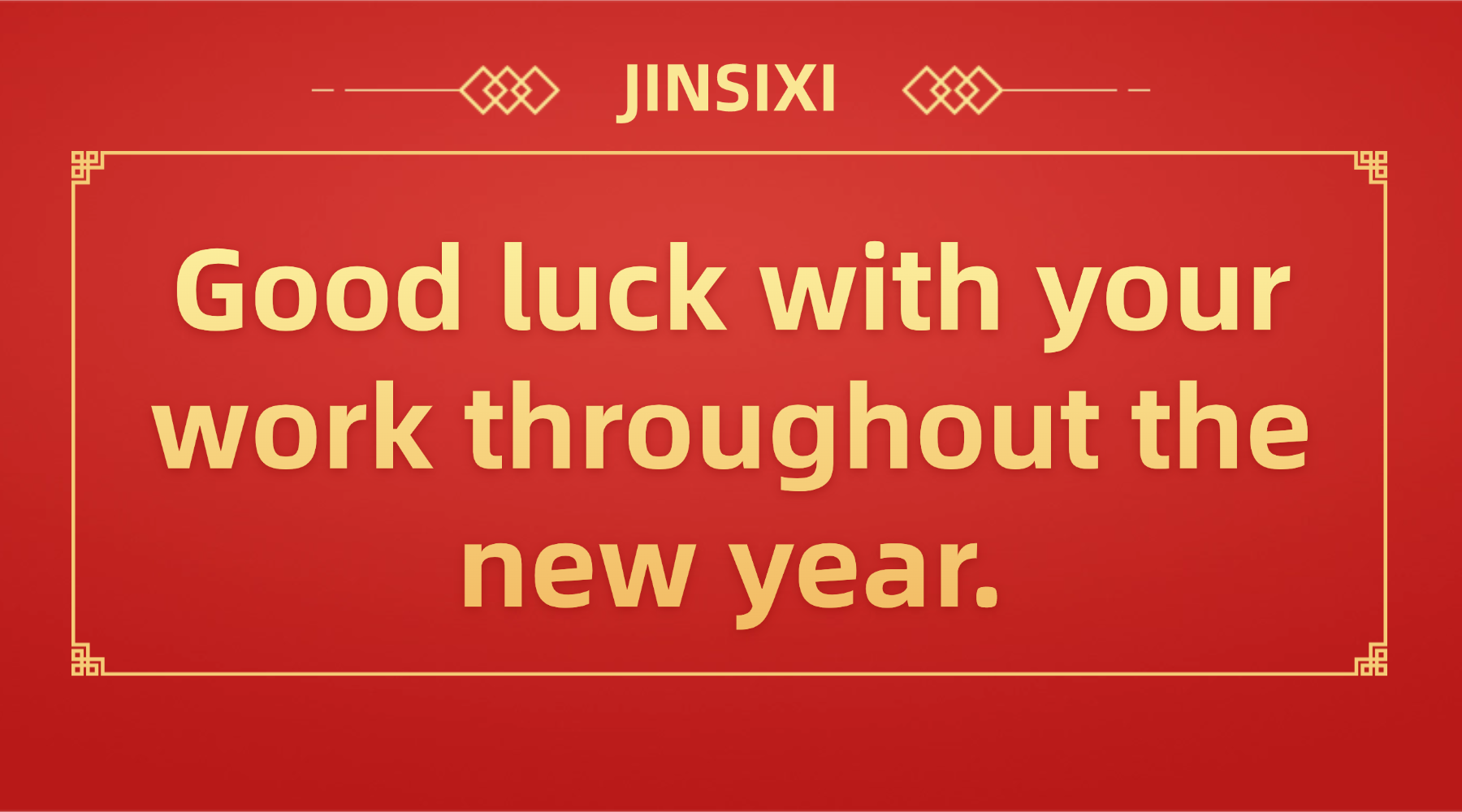 Jinsixi starter gjerne arbeidet og skaper glans sammen