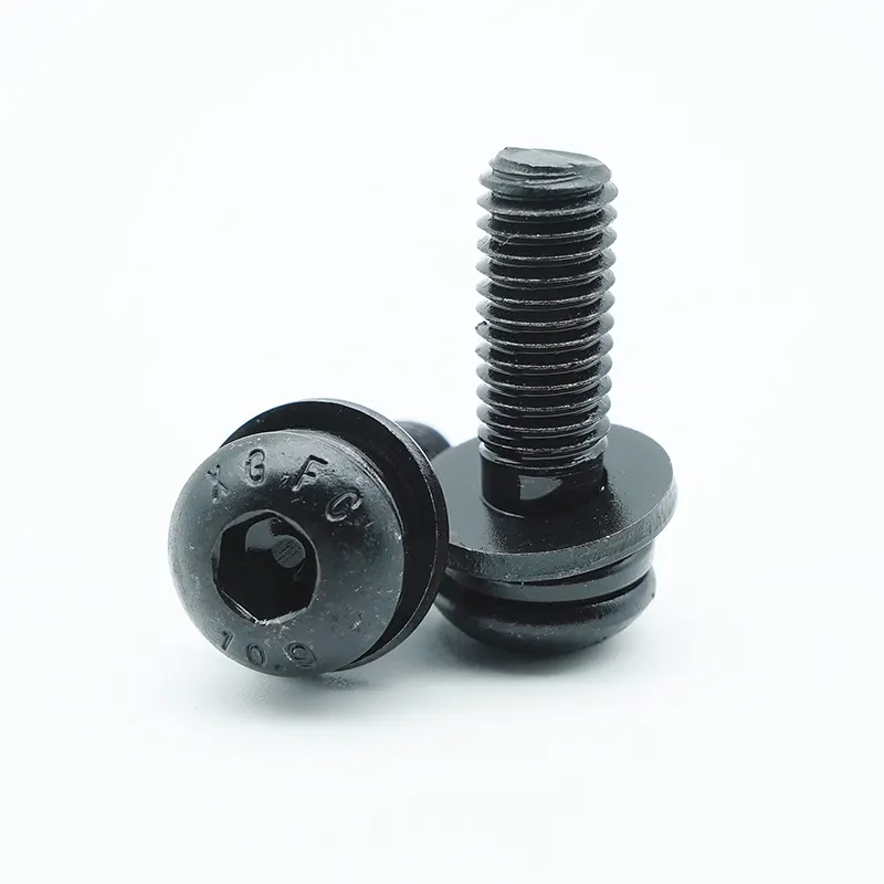 Black Oxide Hex Socket Button Head Combination -skruer