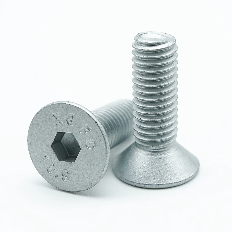 Dacromet-belagte hex socket tellers tunk hodekapseskruer