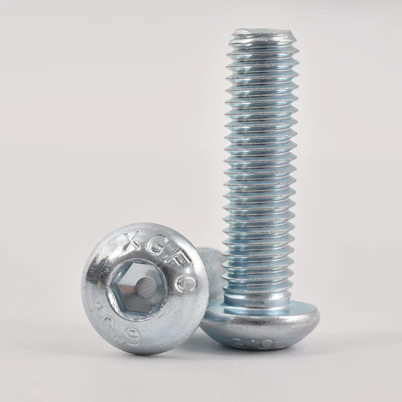 Galvaniserte hex socket knapphodeskruer